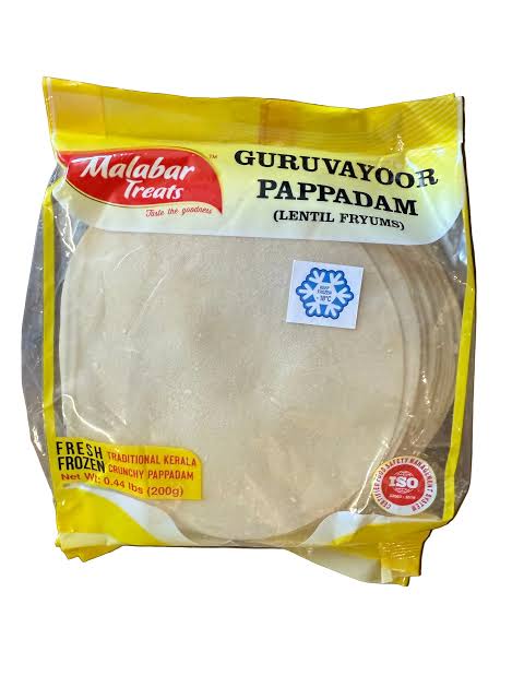 Malabar Treats 200g Pappadam(Frozen)