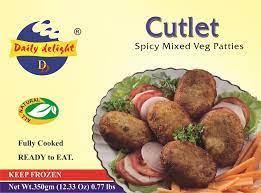 Daily Delight 454g Veg Cutlet