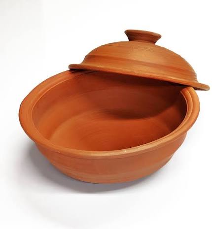 Clay Pot red With lid 11 Inch