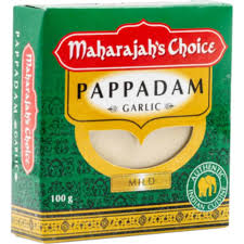 Maharaja 100g Pappadam Garlic 3inch