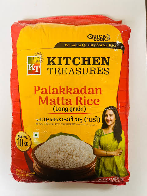 Kitchen treasures 10Kg Palakkadan Matta Rice Long Grain
